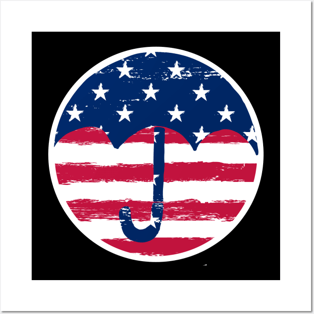 umbrella academy - american flag Wall Art by gochiii